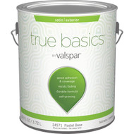 True Basics by Valspar Satin Exterior House Paint  1 Gal.  Pastel Base
