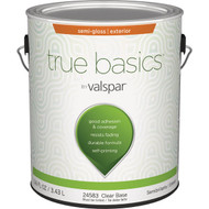 True Basics by Valspar Semi-Gloss Exterior House Paint  1 Gal.  Clear Base