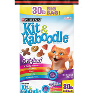 Purina Kit & Kaboodle 30 Lb. Chicken  Liver  Turkey  & Fish Flavor Adult Dry Cat Food
