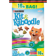 Purina Kit & Kaboodle Indoor Formula 16 Lb. Chicken  Salmon  Turkey  & Garden Green Flavor Adult Dry Cat Food