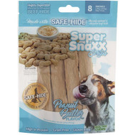Healthy Chews Super SnaXX Strips Peanut Butter Dog Treat (8-Pack)