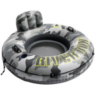 Intex River Run 53 In. Dia. Tube Float  Gray & Black Camo