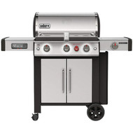 Weber Genesis II Smart Grill SX-335 3-Burner Stainless Steel 39 000 BTU LP Gas Grill w/Side Burner & Sear Burner