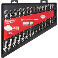 Milwaukee Metric 12-Point Combination Wrench Set (15-Piece)