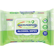 Germicept 75% Alcohol Antibacterial Multi-Purpose Wipe (50 Count)