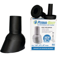 Perma-Boot TPO Plastic 3-in-1 Roof Pipe Flashing  fits 1-1/2 In.  2 In. & 3 In. Pipes