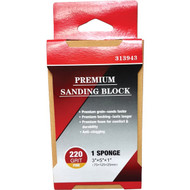 Premium 3 In. x 5 In. x 1 In. 220 Grit Fine Sanding Sponge