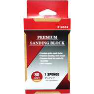 Premium 3 In. x 5 In. x 1 In. 80 Grit Coarse Sanding Sponge