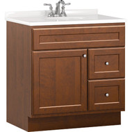 Bertch Northbrook 30 In. W x 34-1/2 In. H x 21 In. D Dawn Vanity Base without Top  2 Door/2 Drawer