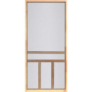 Screen Tight Creekside 36 In. W x 80 In. H x 1 In. Thick Natural Fingerjoint Wood T-Bar Screen Door