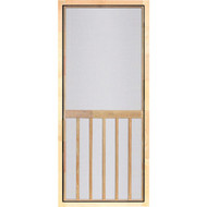 Screen Tight 5-Bar 36 In. W x 80 In. H x 1 In. Thick Natural Wood Screen Door Screen