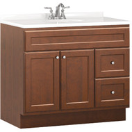 Bertch Northbrook 36 In. W x 34-1/2 In. H x 21 In. D Dawn Vanity Base without Top  2 Door/2 Drawer