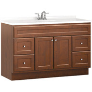 Bertch Northbrook 48 In. W x 34-1/2 In. H x 21 In. D Dawn Vanity Base without Top  2 Door/4 Drawer