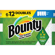 Bounty Select-A-Size Paper Towels  6 Double Rolls  White  90 Sheets Per Roll