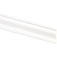 Inteplast Building Products 5/8 In. W. x 2-5/8 In. H. x 8 Ft. L. White PVC Chair Rail Molding