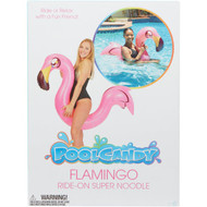PoolCandy Flamingo Ride-On Noodle Pool Float