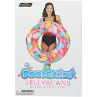 PoolCandy Jellybeans Ride-On Tube Pool Float