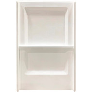 Mustee Durawall Model 700 48 In. W x 34 In. D Back Shower Wall in White