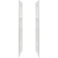 Mustee Durawall Model 700 2-Piece 48 In. W x 34 In. D Side Shower Wall Set in White