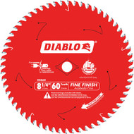 Diablo 8-1/4 In. x 60-Tooth Fine Finish Saw Blade