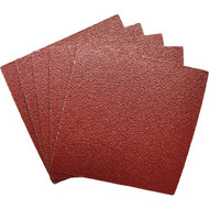 60 Grit 4-1/2 In. x 4-1/2 In. 1/4 Sheet Stick-On Power Sanding Sheet (5-Pack)