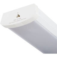 2 Ft. LED Linkable Wraparound Ceiling Light Fixture  2000 Lm.