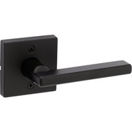 Kwikset Halifax Matte Black Steel Passage Lever