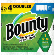 Bounty Select-A-Size Paper Towels  2 Double Rolls  White  90 Sheets Per Roll