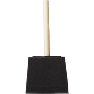 Linzer Project Select 3 In. High Density Closed Cell Foam Brush with Wood Peg Handle