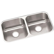 Elkay Dayton Double Bowl 31-3/4 In. x 18-1/4 In. x 8 In. Deep Stainless Steel Kitchen Sink  Undermount
