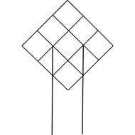 UrbanGarden Diamond Pot Matte Black Trellis