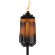 Tiki Easy Install 69 In. Brown Glass Patio Torch