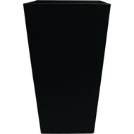 Bloem Finley 20 In. Tall Square Recycled Ocean Plastic Black Planter