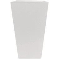 Bloem Finley 20 In. Tall Square Recycled Ocean Plastic Casper White Planter