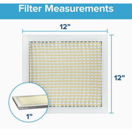 3M Filtrete 12 In. x 12 In. x 1 In. Basic Dust & Lint 300 MPR Furnace Filter