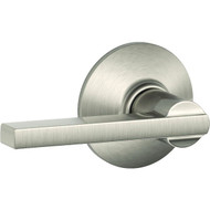 Schlage F Series Latitude Satin Nickel Lever Hall and Closet Lock