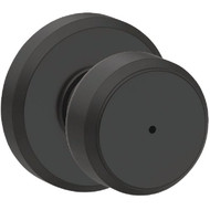 Schlage Bowery Knob Matte Black Bed and Bath Lock
