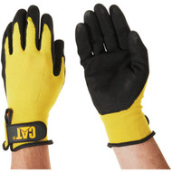 CAT Men's Large Nitrile Coated Nylon Knit Glove