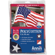 Annin 3 Ft. x 5 Ft. Polycotton American Flag