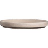 Ceramo 8 In. White Basalt Clay Standard Flower Pot Saucer