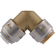 SharkBite 3/4 In. CTS x 3/4 In. Polybutylene 90 Deg. Push-to-Connect Conversion Brass Elbow