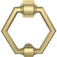 National Hardware 4 In. Brushed Gold Powell Door Knocker