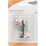 National Antique Bronze Magnetic Rigid Door Stop w/Catch