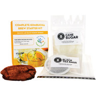 Masontops Wide Mouth Mason Jar Kombucha Brew Starter Kit (5-Piece)