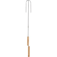 Wolf'em 32 In. Stainless Steel Campfire Roasting Stick