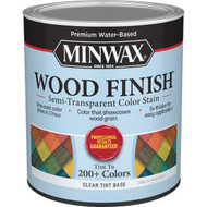 Minwax Wood Finish Water-Based Semi-Transparent Color Stain  Clear Tint Base  1 Qt.