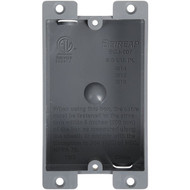 1-Gang PVC Molded Old Work Wall Electrical Box  8 Cu. In.