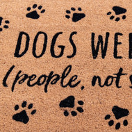 Natco Home 18 In. x 30 In. Coir Outdoor Doormat  Dogs Welcome