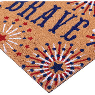 Natco Home 18 In. x 30 In. Coir Outdoor Doormat  Patriotic Fireworks