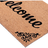 Natco Home 18 In. x 30 In. Coir Outdoor Doormat  Welcome Flourish Frame